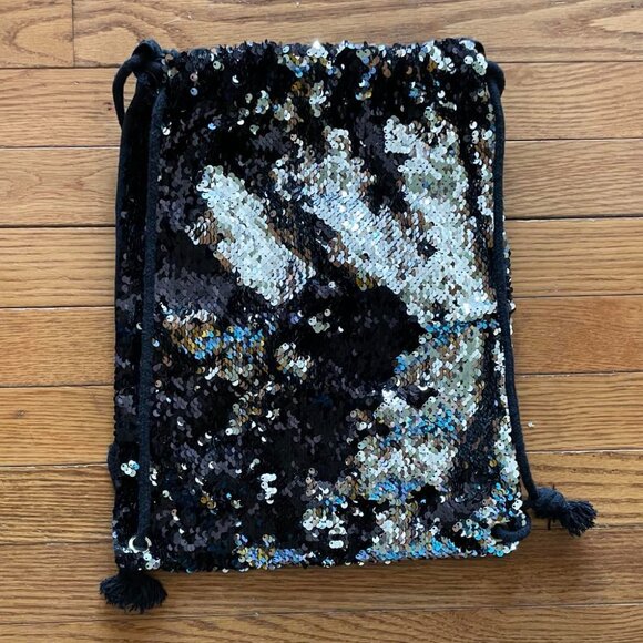 Sequins Cinch Bag or Backpack - Picture 1 of 2